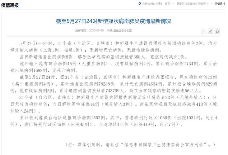  31省市新增重症23例:全国31省市新增