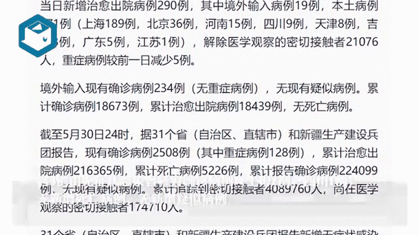  31省份新增4例重症涉3省:31省份新增确诊病例69例其中本土病例48例